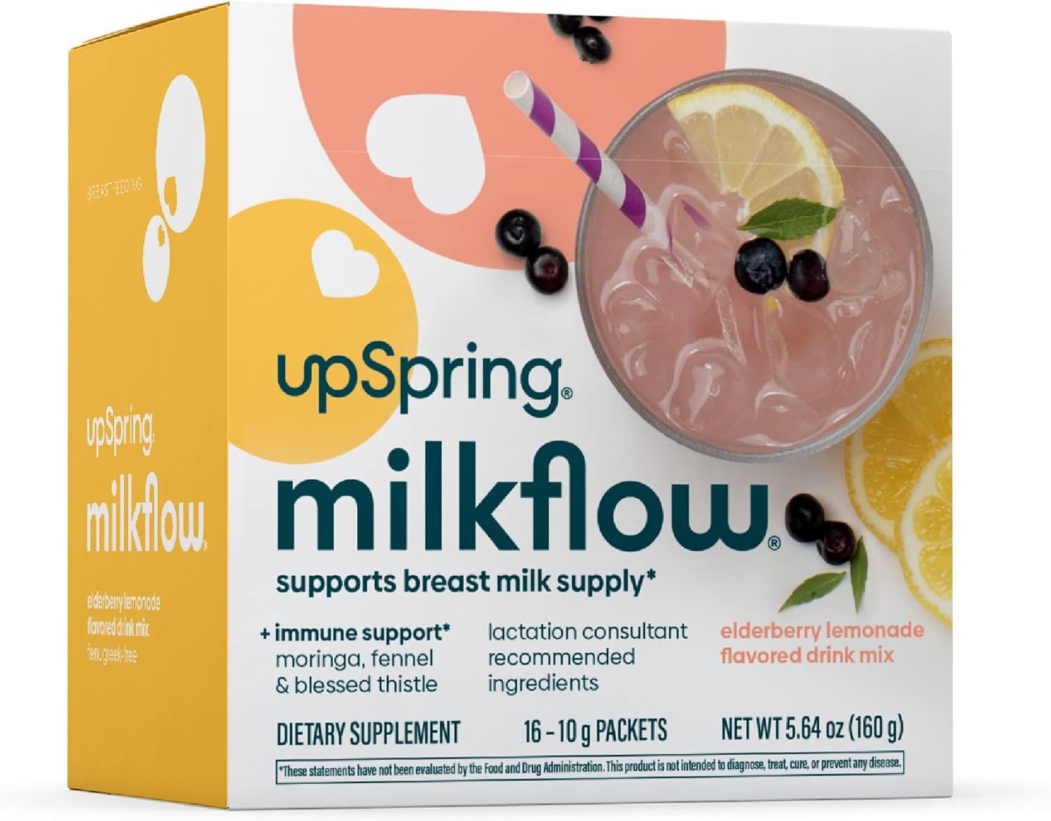 UpSpring Milkflow Immune Support Breastfeeding Supplement