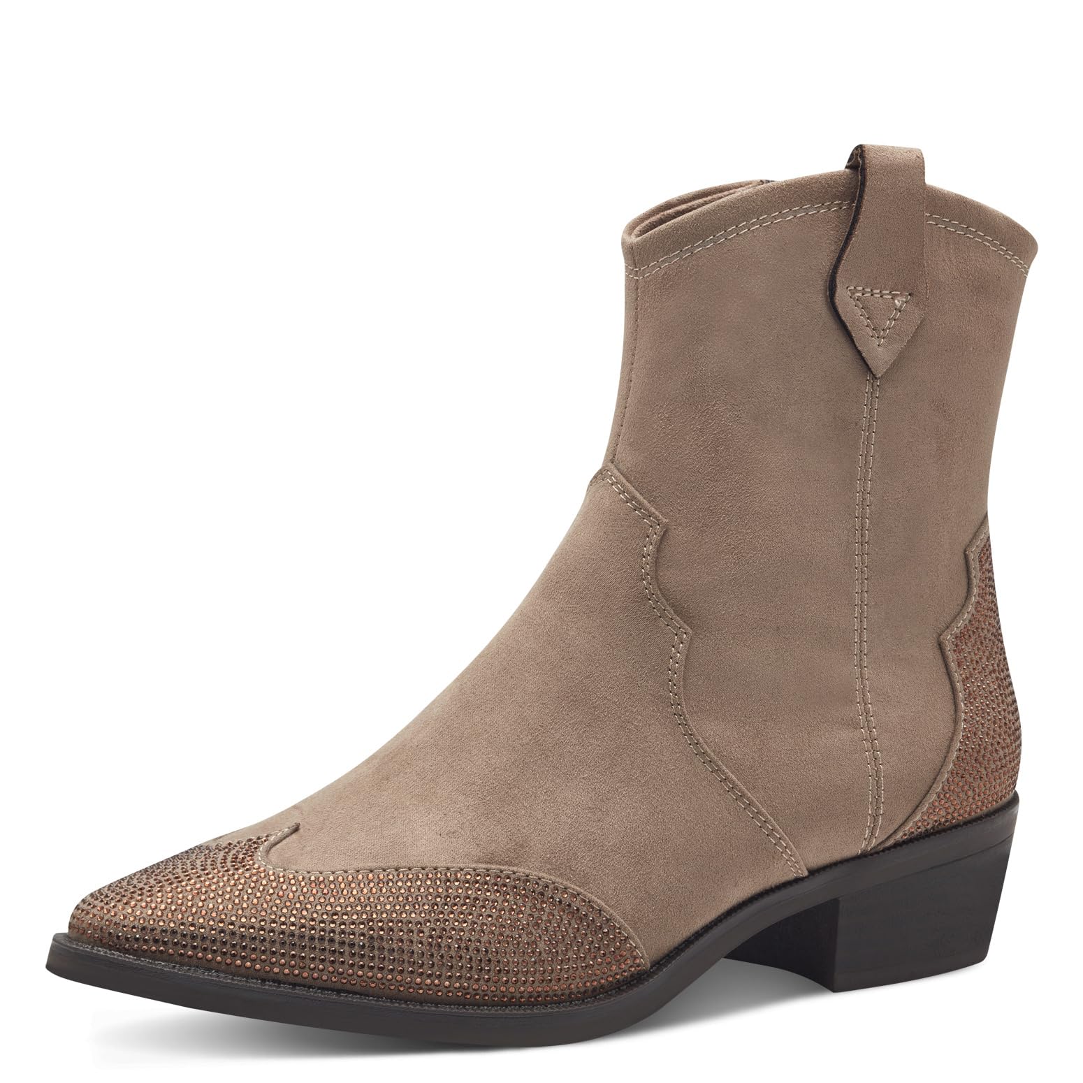 MARCO TOZZI Women's Bootie Zip + Briefs 2-25340-43 Ankle Boot, Taupe, 5 UK