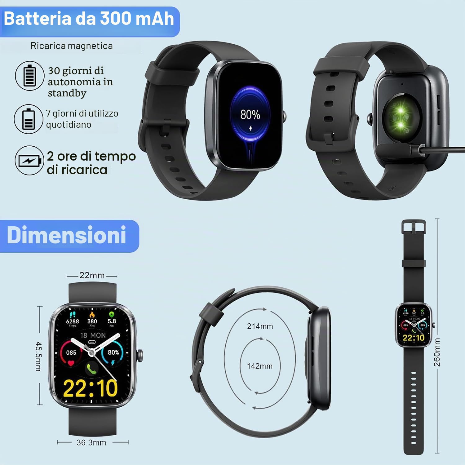 Donerton Smartwatch Uomo Donna, 1.96" HD Smartwatch con Effettua/Risposta Chiamate, 112+ Sportive, 24/7 Fitness Tracker con Cardiofrequenzimetro