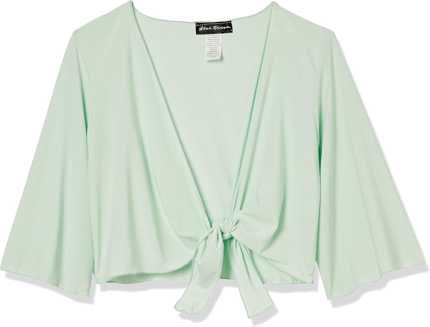 Star Vixen Womens Tie Front Elbow Sleeve Cardigan