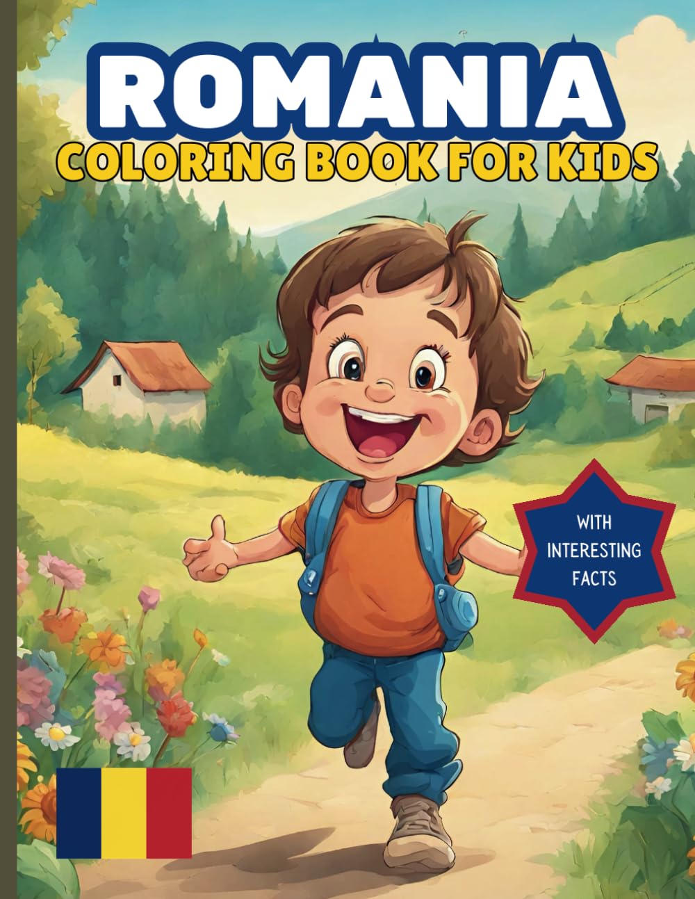 Romania Coloring Book For Kids: With Interesting Facts