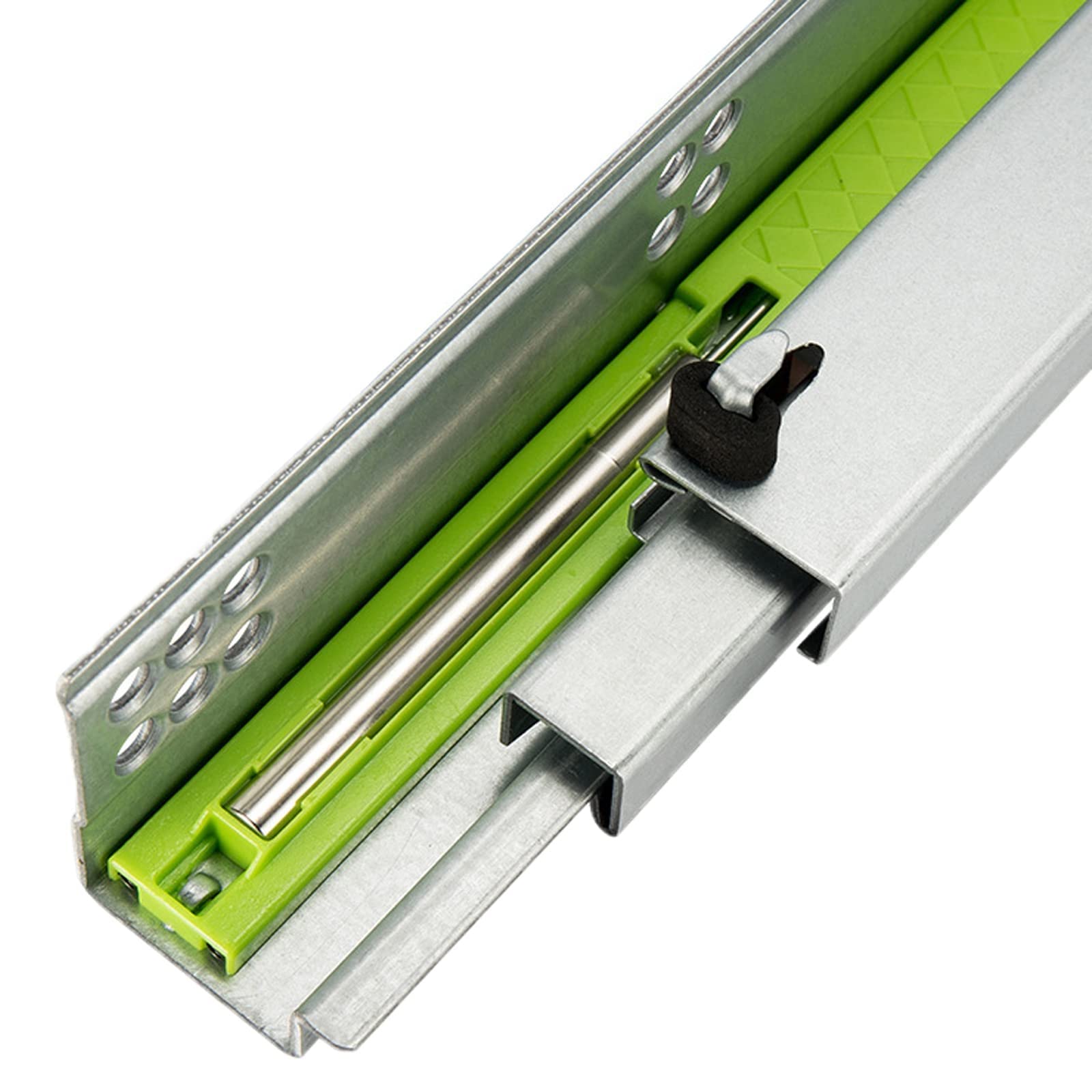 Undermount Drawer Slides 10'' 12'' 14'' 16''18''20'' Full Extension Soft Closing Metal Ball Bearing Drawer Runner Undermount Drawer Slide 45kg 100 Lb 1 Pair ( Color : Silver , Size : 400mm/16inch )