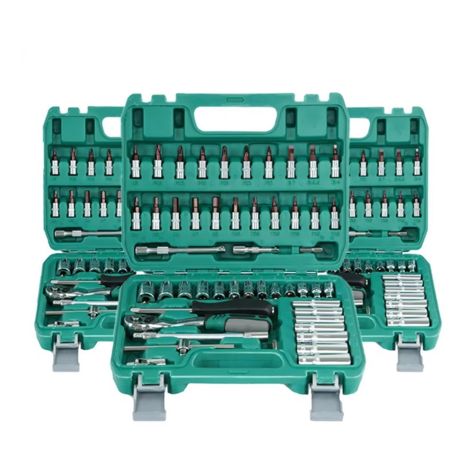 Maletín herramientas multiusos 53 Unids/set Juego Llaves Tubo Reparación Máquinas Reparación Automóviles De Rápido Herramienta De Trinquete Reversible Y Estuche