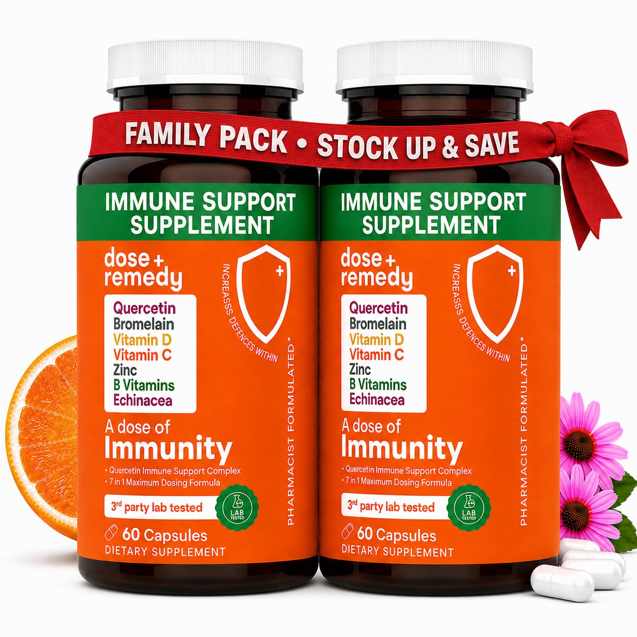 Dose of Immunity Immune Support Supplement & Booster for Adults, Zinc, 60ct — Amazon image 8