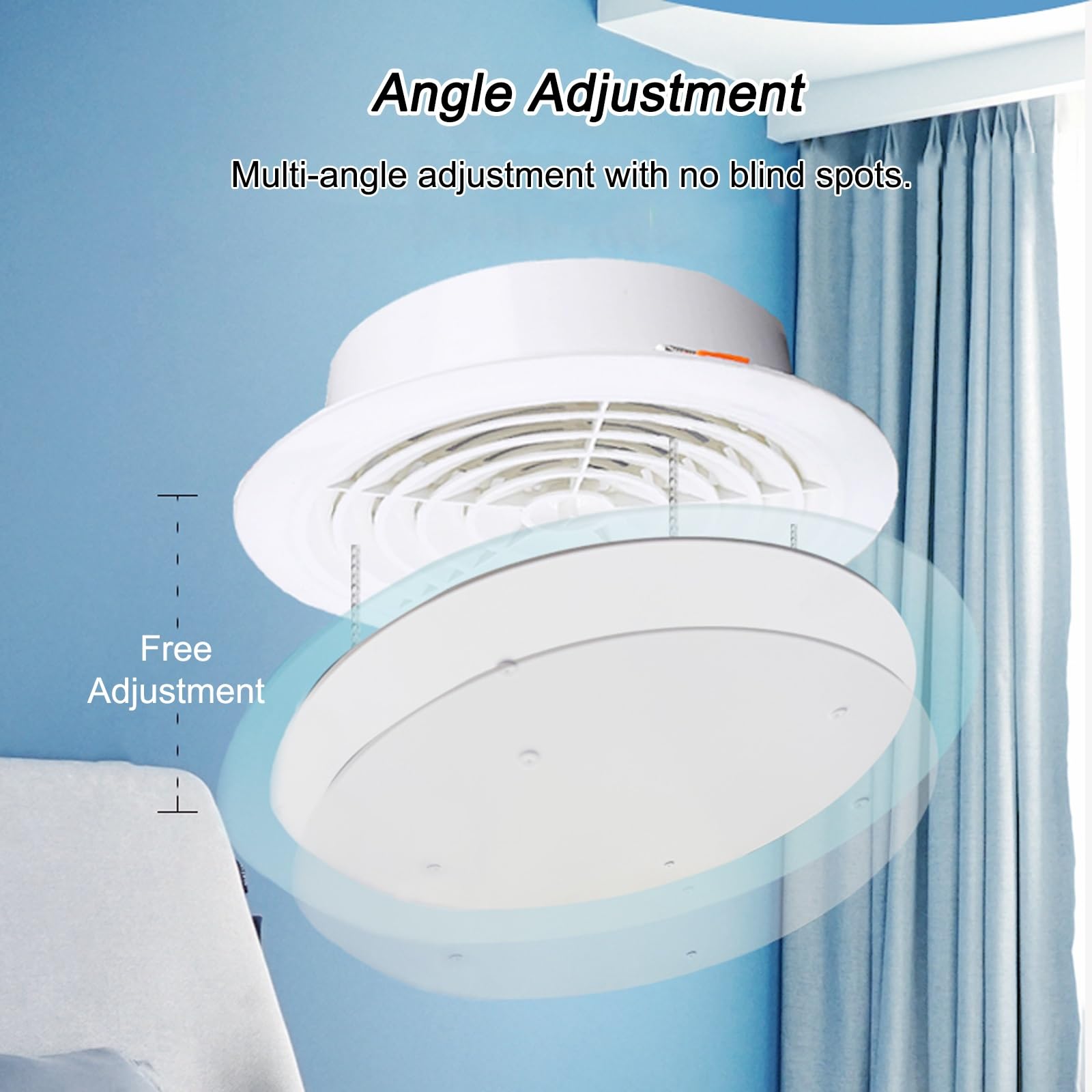 Deflettore per Condizionatore, Deflettore Condizionatore Regolabile in PVC, Deviatore d'Aria per Casa, Stanza, Ufficio(40cm/16in)