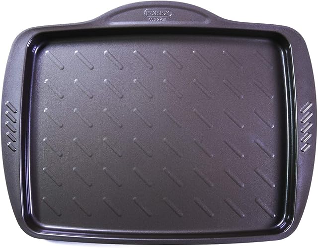 Pyrex asimetriA Metal Easy-Grip Oven Tray 35x27 cm, Brown