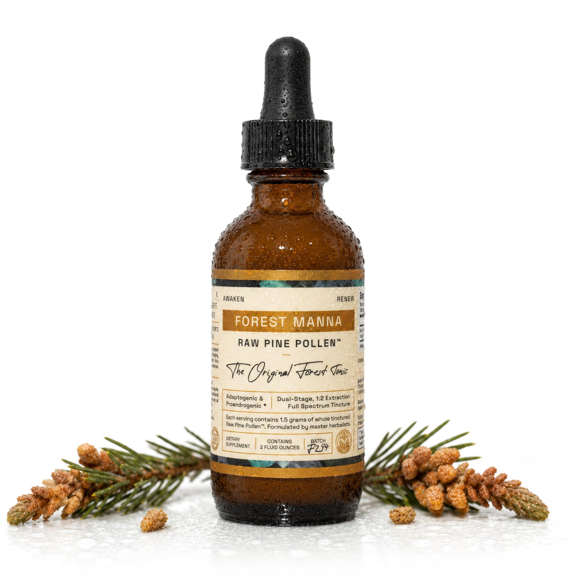 RAW Forest Foods Tintura de Pólen de Pinheiro RAW Mountain Harvest 1:2 60 mL