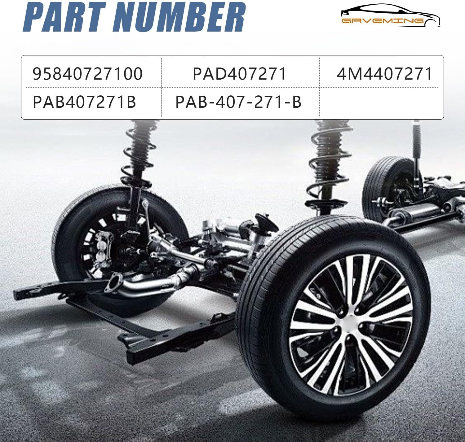 Front Driveshaft Axle CV Left/Right Replacement, Compatible with Porsche Cayenne 9YA E3 Models 2018-2023 - Replacement Part Number 95840727100 PAD407271 4M4407271 PAB407271B PAB-407-272-B (2PCS)