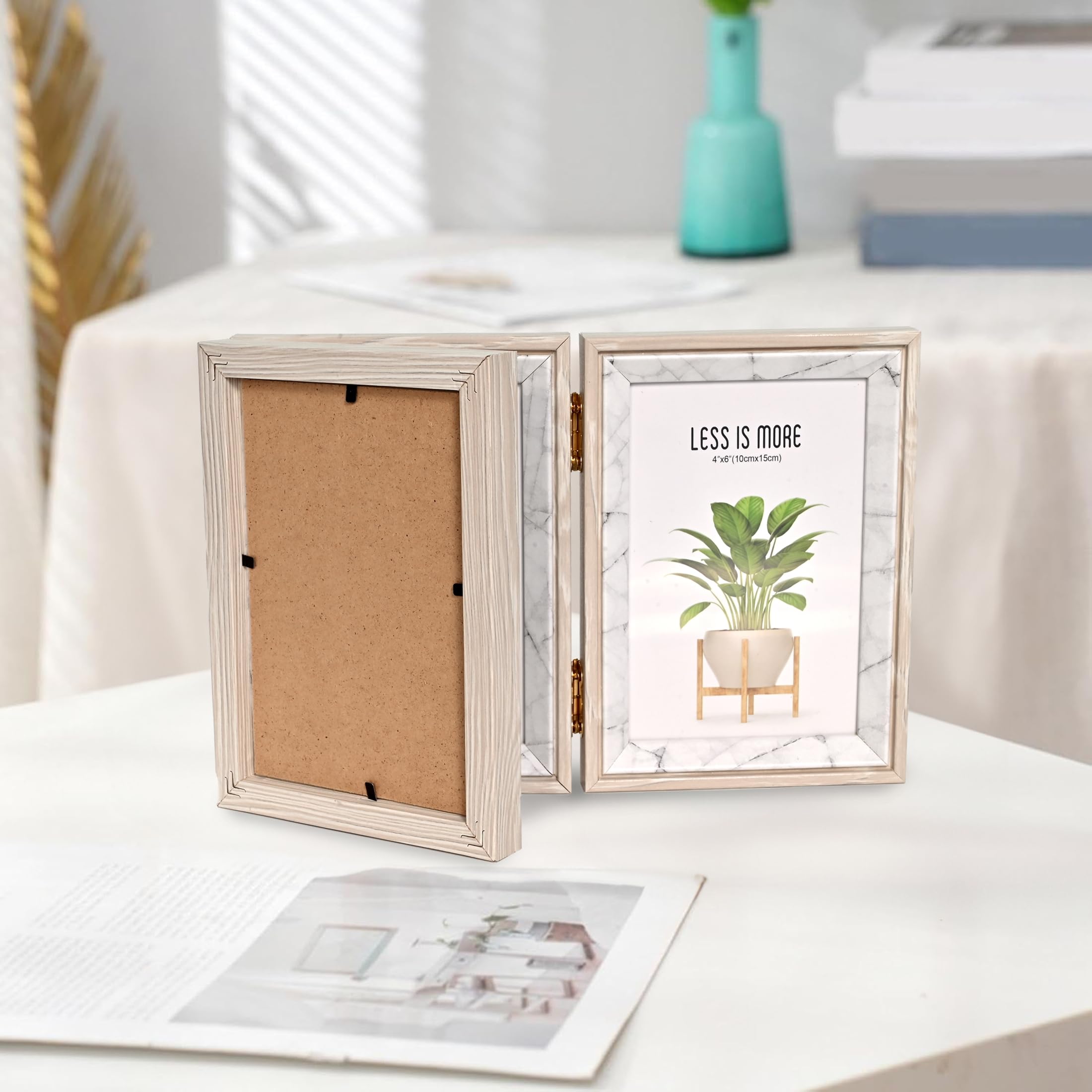 Cortina Gray Rotating Photo Frame - Display Memories -3