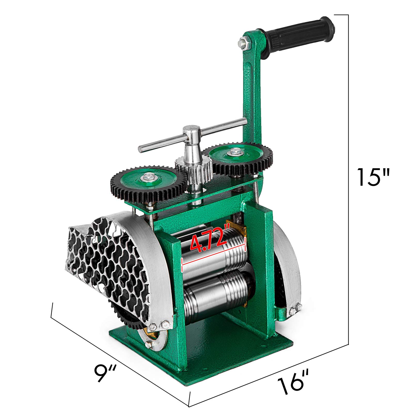 VEVOR Macchina Laminazione Piatto Larghezza Rullo 85 mm, Laminatoio Manuale Plastificare Pressa Manuale Combinata Macchina Fabbricazione Pressa Strumento per Gioielli in Tablet Manico a Risparmio di