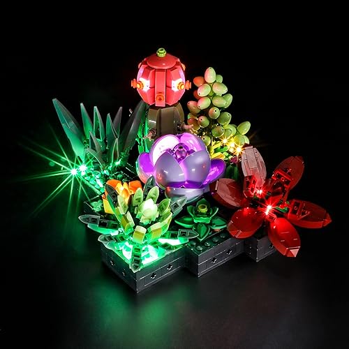 BRIKSMAX Led Lighting Kit for LEGO-10309 Succulents - Compatible with Lego Creator Expert Building Blocks Model- Not Include The Lego Set - Light for 10309 Succulent