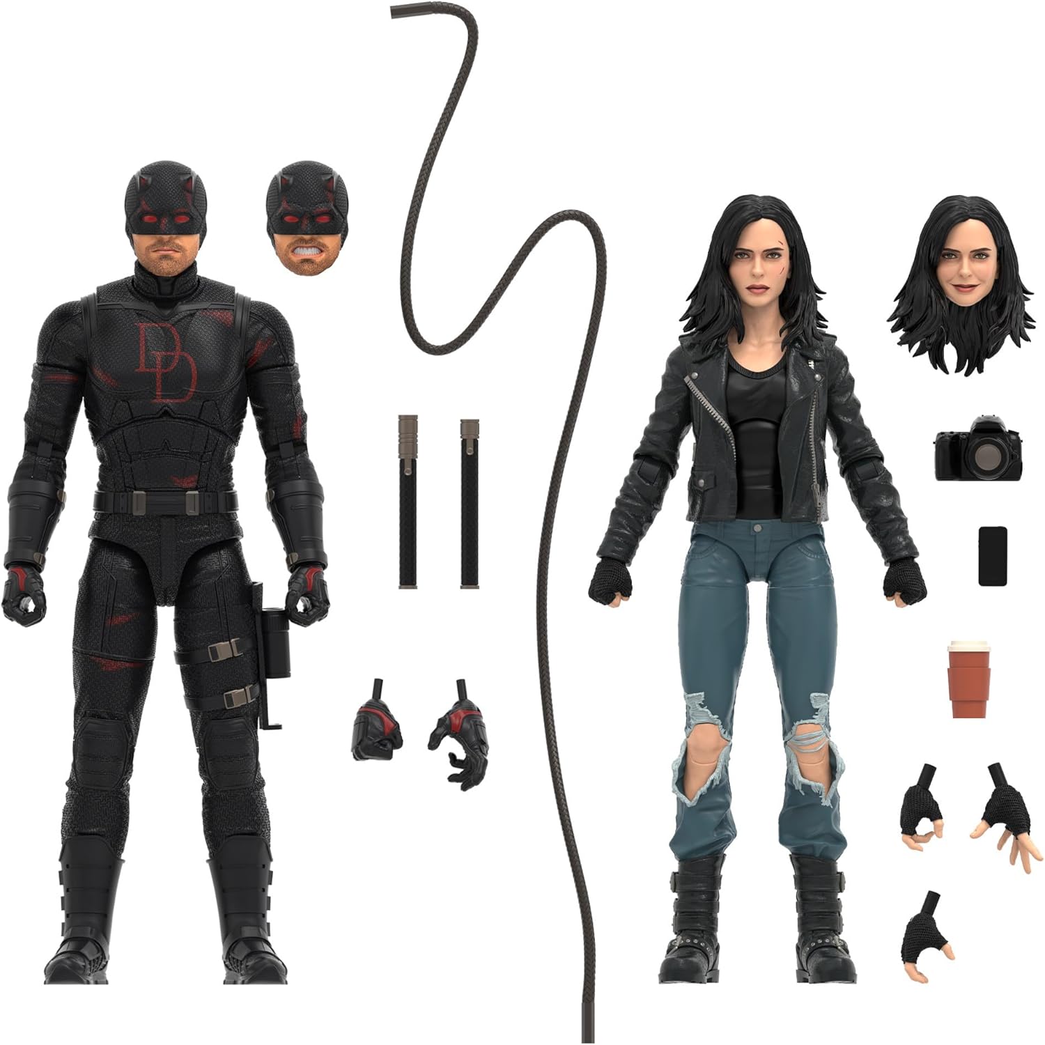 Marvel Legends Series Daredevil: Born Again Daredevil &amp; Jessica Jones, 2 Collectible 6-Inch Action Figures - $55.99