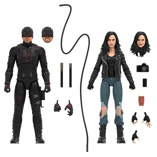 Marvel Legends Series Daredevil: Born Again Daredevil & Jessica Jones, 2 Collectible 6-Inch Action Figures