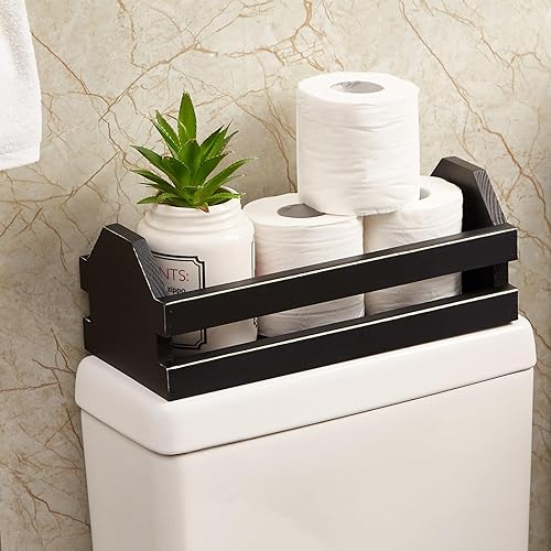 Bandeja para tanque de inodoro, cesta de almacenamiento de papel higiénico, decoración de granja, decoración de tanque de inodoro, organizador de