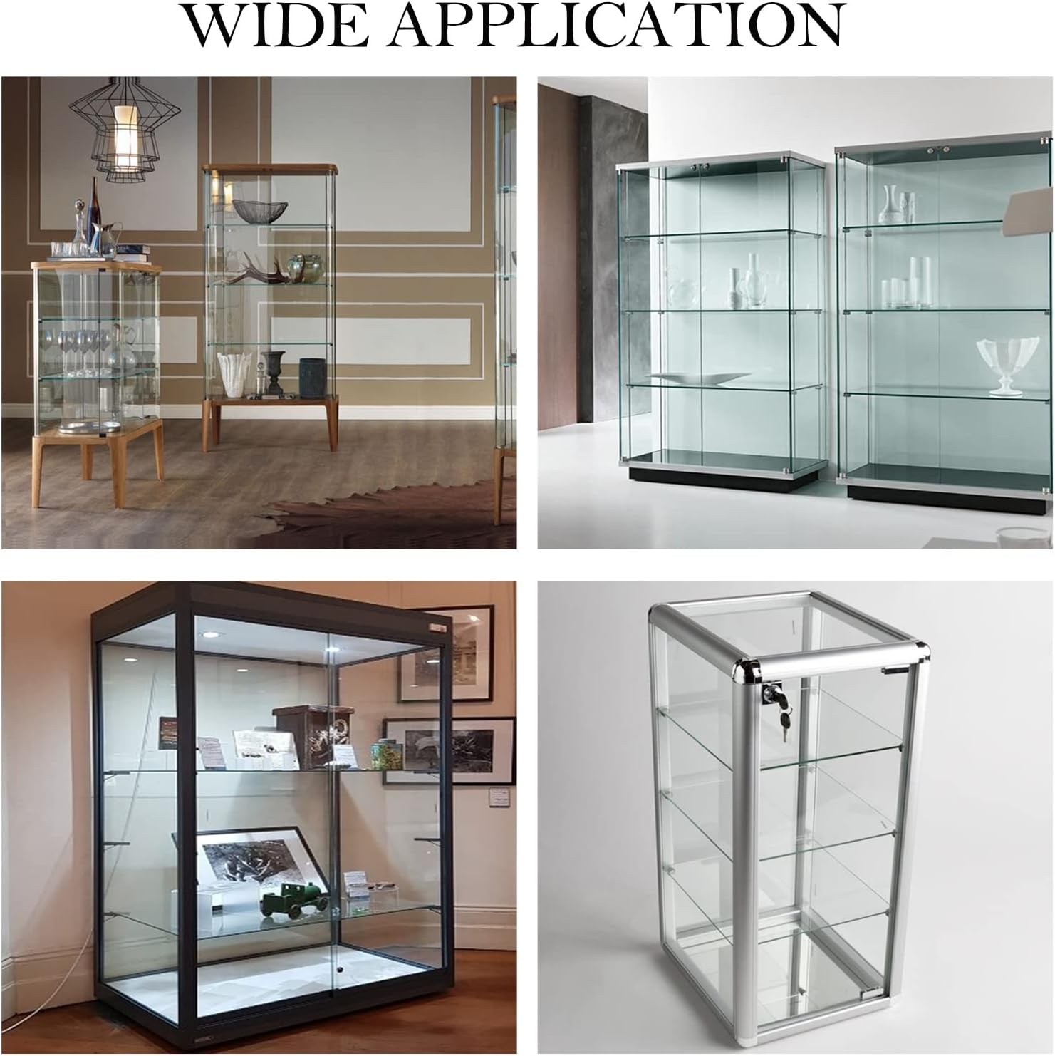 Buy LDEXIN Double Door Display Lock with Keys, Zinc Alloy Glass