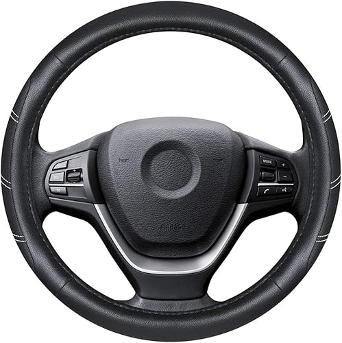 Miniatura 34 de Funda Elantrip SWC003 para volante negro (Black and Beige)