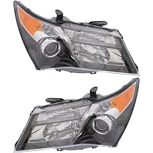 Headlight Set for Acura for MDX 2010-2013 Left and Right 2pc without Bult OE Comparable-Lens