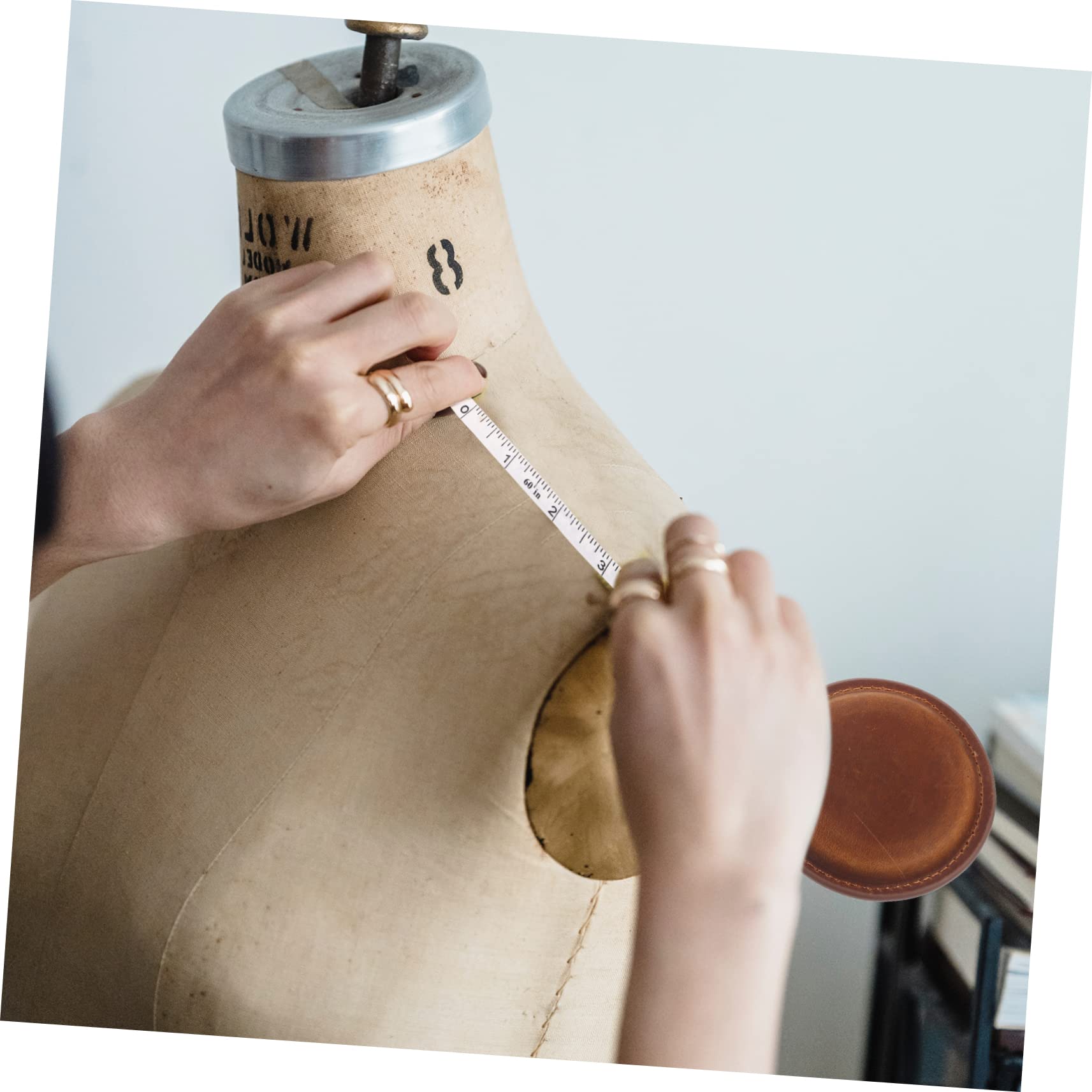 TEHAUX 4piezas Cinta Métrica Profesional De Cintura Herramienta De Medición Portátil y Flexible Para Costura y Manualidades Medidor De Cuerpo Retro Piel De Vaca Para Medidas De Ropa y