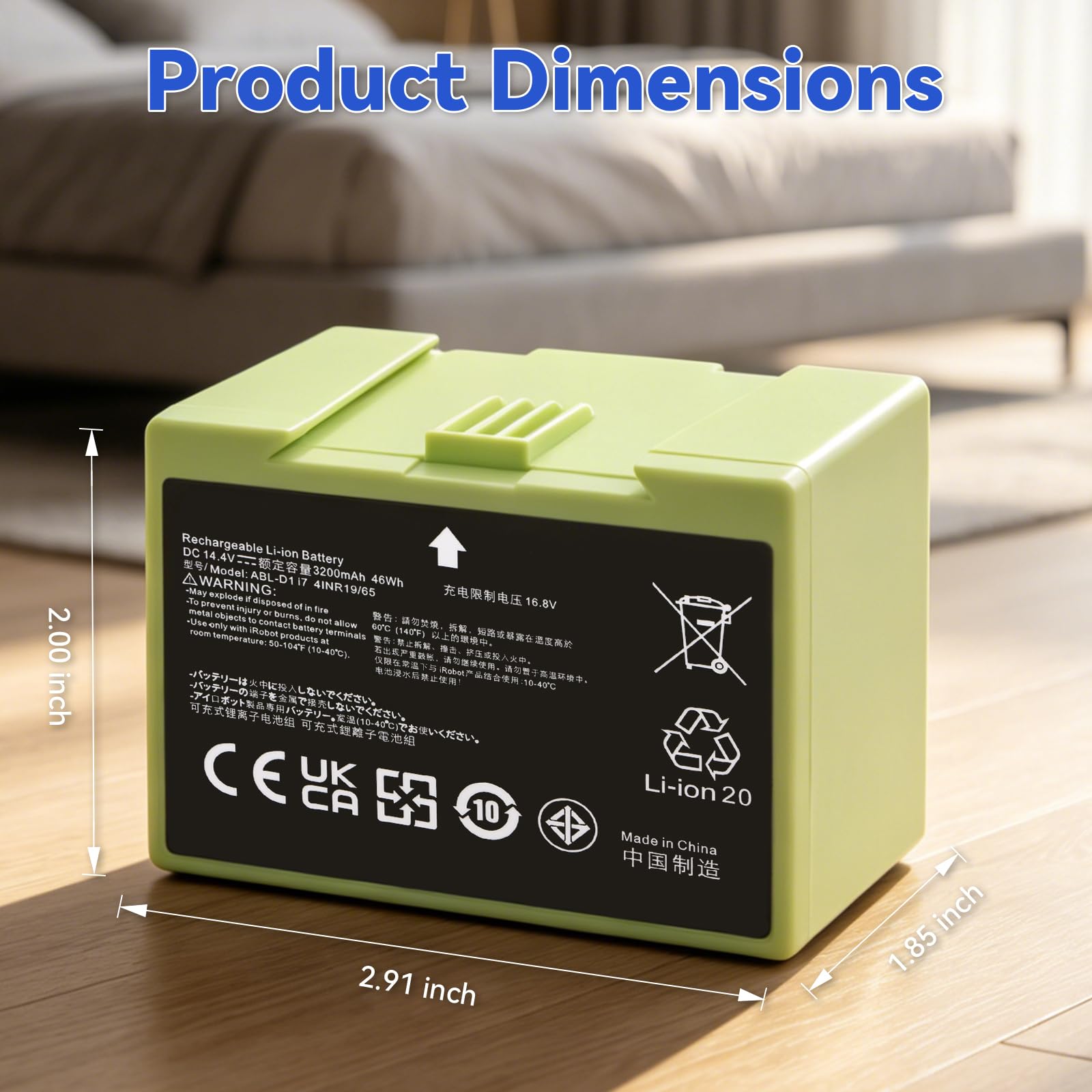Amazon.com: ABL-D1 ABL-D2 Battery Replacement for iRobot Roomba j7
