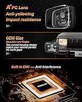 Vista 9 de HWSTAR Nuevos faros LED de 180W 1000% de brillo H6054 5x7 7x6, compatibles con Jeep Cherokee XJ Wrangler YJ, Emark DOT, antirreflejos, señal