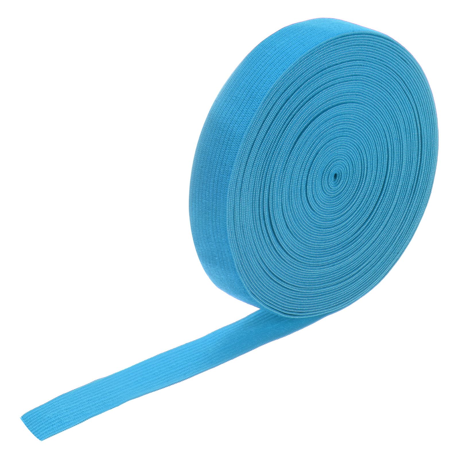 M METERXITY Elastic Bands for Sewing, 0.8 Inch 11 Yards Roll of High Elasticity Knit Elastic Spool, Elastic for Sewing Waistband/Wigs/Pants/Crafts DIY Stretchy Ribbon [Deep Lake Blue]