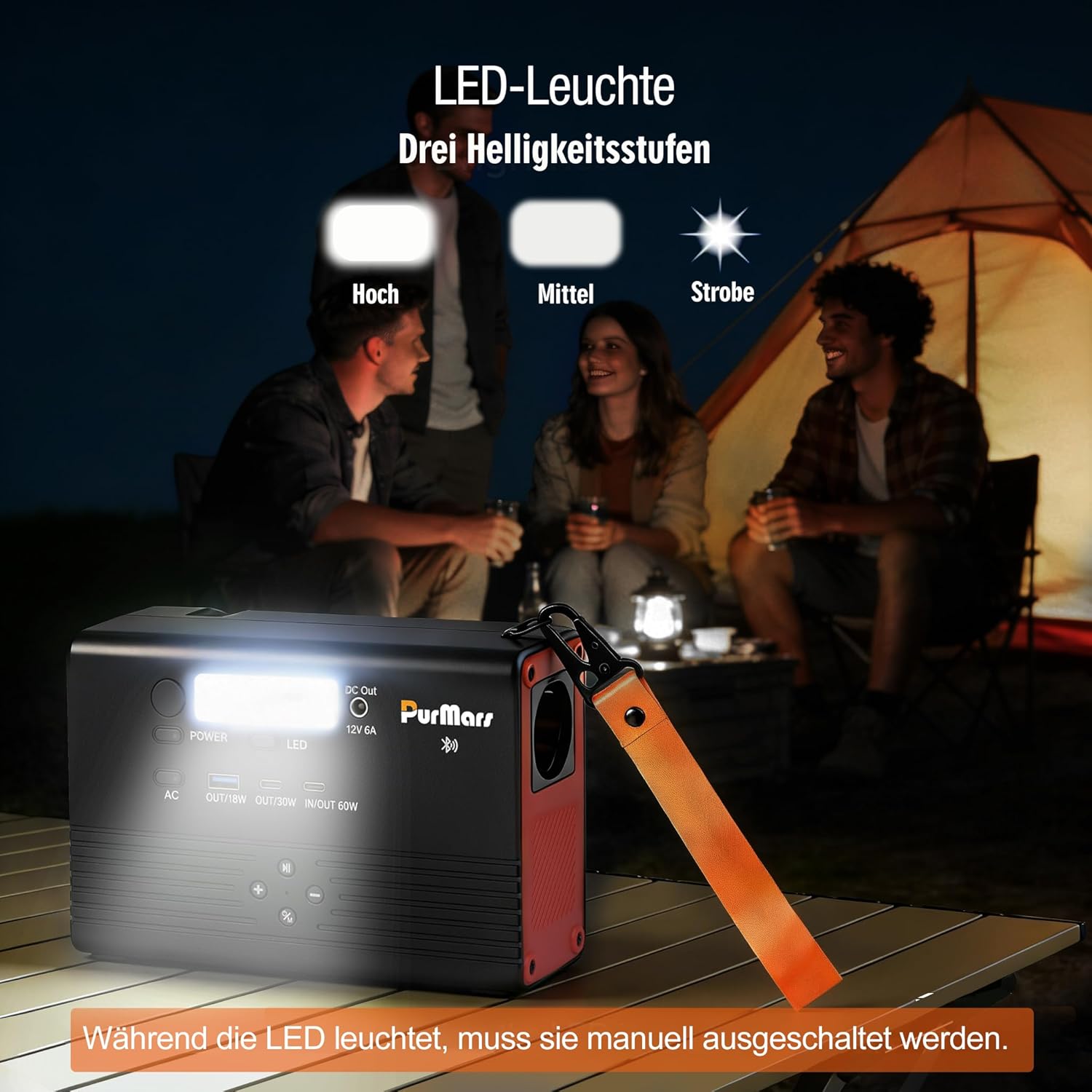Portable Power Station, 92Wh/100W Mobile Power Bank with Bluetooth Speaker + FM Radio, PD Fast Charging, 110V AC Output, Multiple Output Ports-Ideal for Camping and Emergency Power