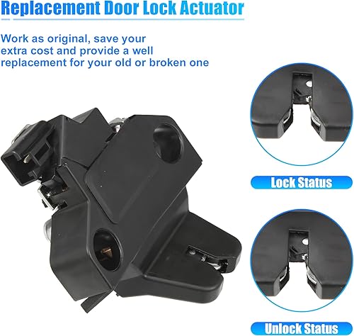 Miniatura 5 de X AUTOHAUX Actuador de pestillo de puerta trasera de automóvil 64610-02110 para Toyota Corolla 2007-2013 para Toyota Yaris 2007-2013