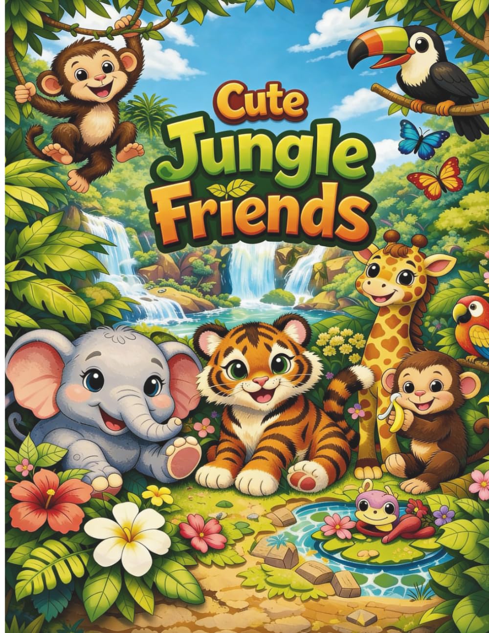 Cute Jungle Friends: Fun Adventures with Fun Safari Animals