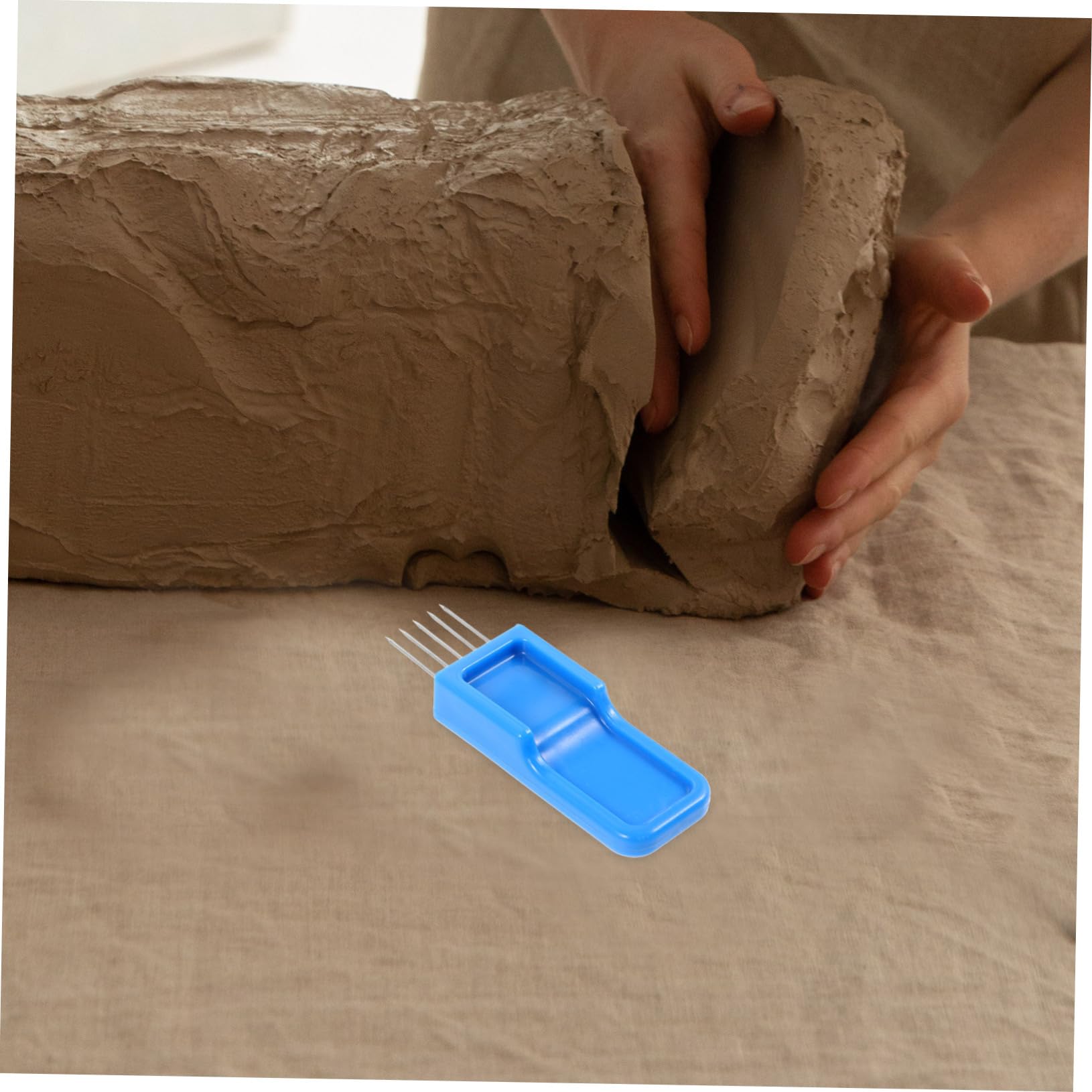 TEHAUX 5piezas Herramienta De Esculpido Arcilla Cepillo De Textura De Cinco Puntas Para Detalles y Manualidades
