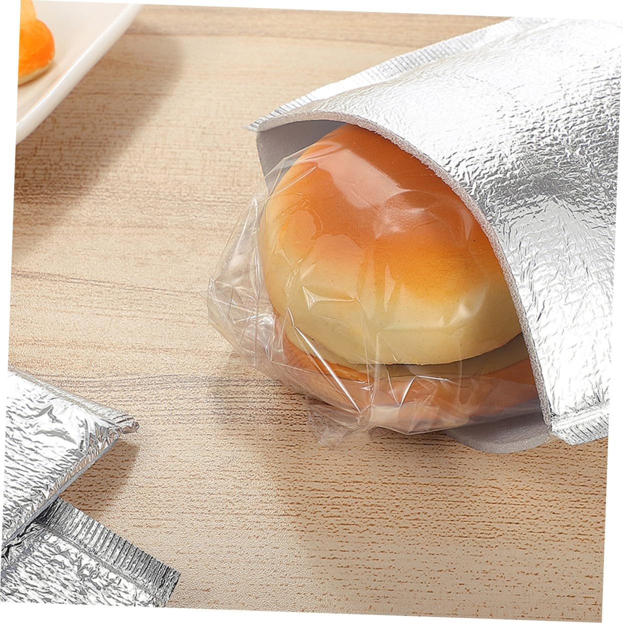 Alipis 100 Stück Einweg Isoliertaschen Aluminiumfolie für Heiße Kalte Speisen Thermotaschen zum Takeaway Picknick Lebensmittel Warm Halten