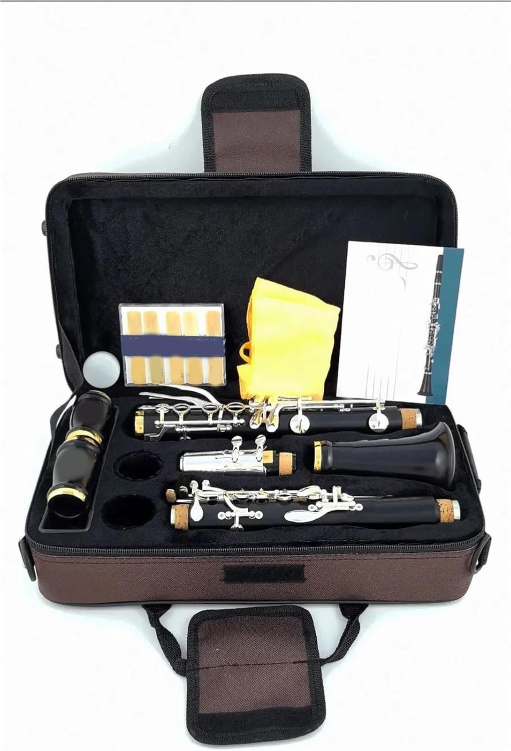 Silver plated 18 key ebony clarinet Bb tone M191 Clarinet