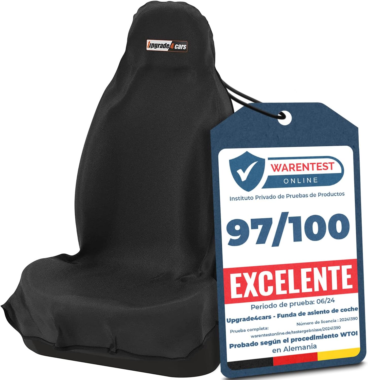 Upgrade4cars Waterproof Front Car Seat Protector | Universal Driver Seat Cover for Workshop, Work, Sports, Dog, Kids | Heavy Duty Anti-Spill Seat Protector