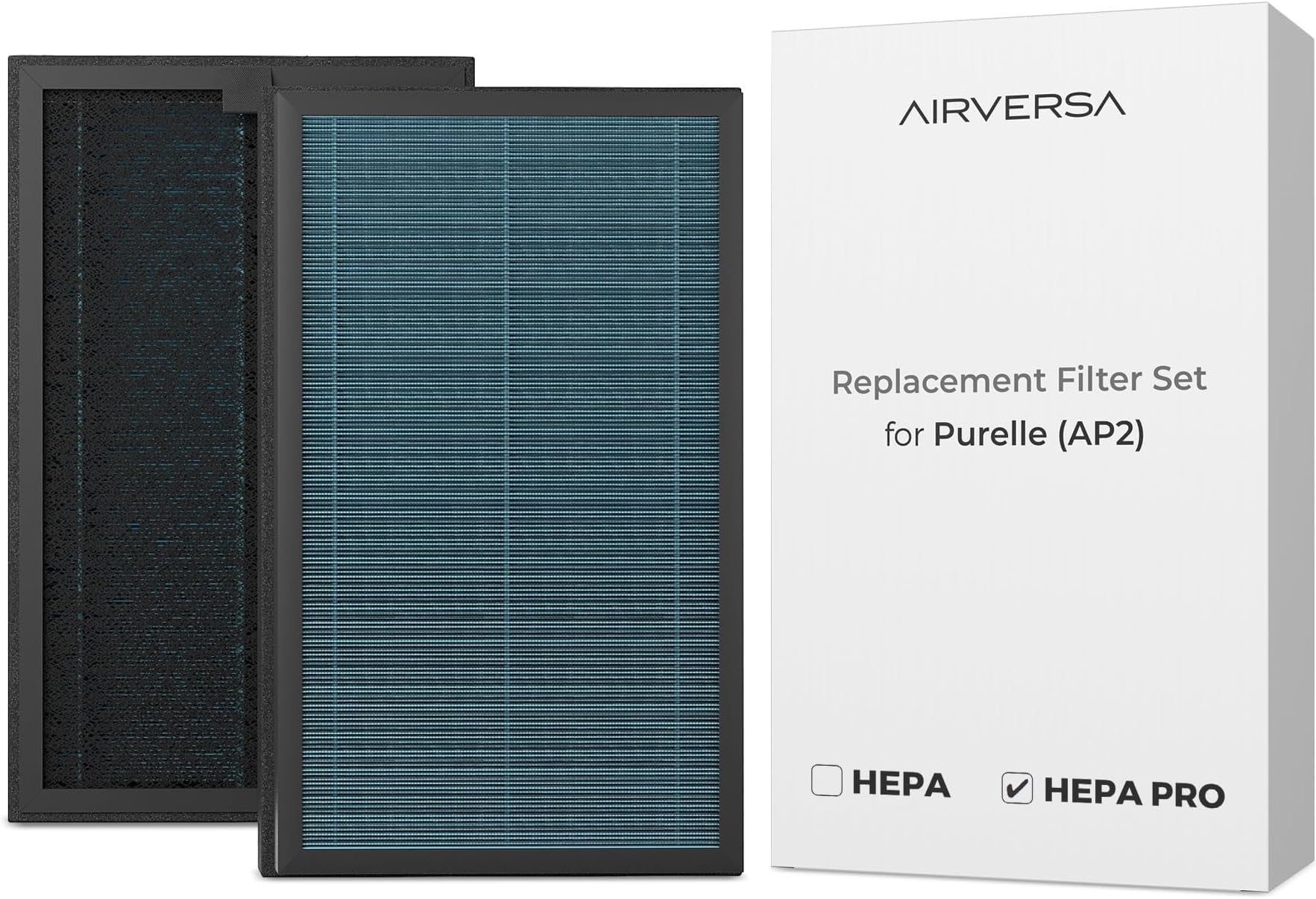 Airversa True HEPA PRO Replacement Filter Set (99.99%) for AP2 Purelle