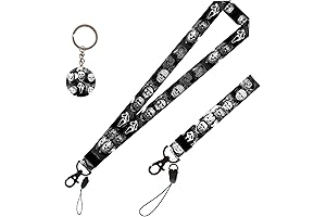 Horror Scream Patterns Wristl Strap and Cool Neck Lanyard