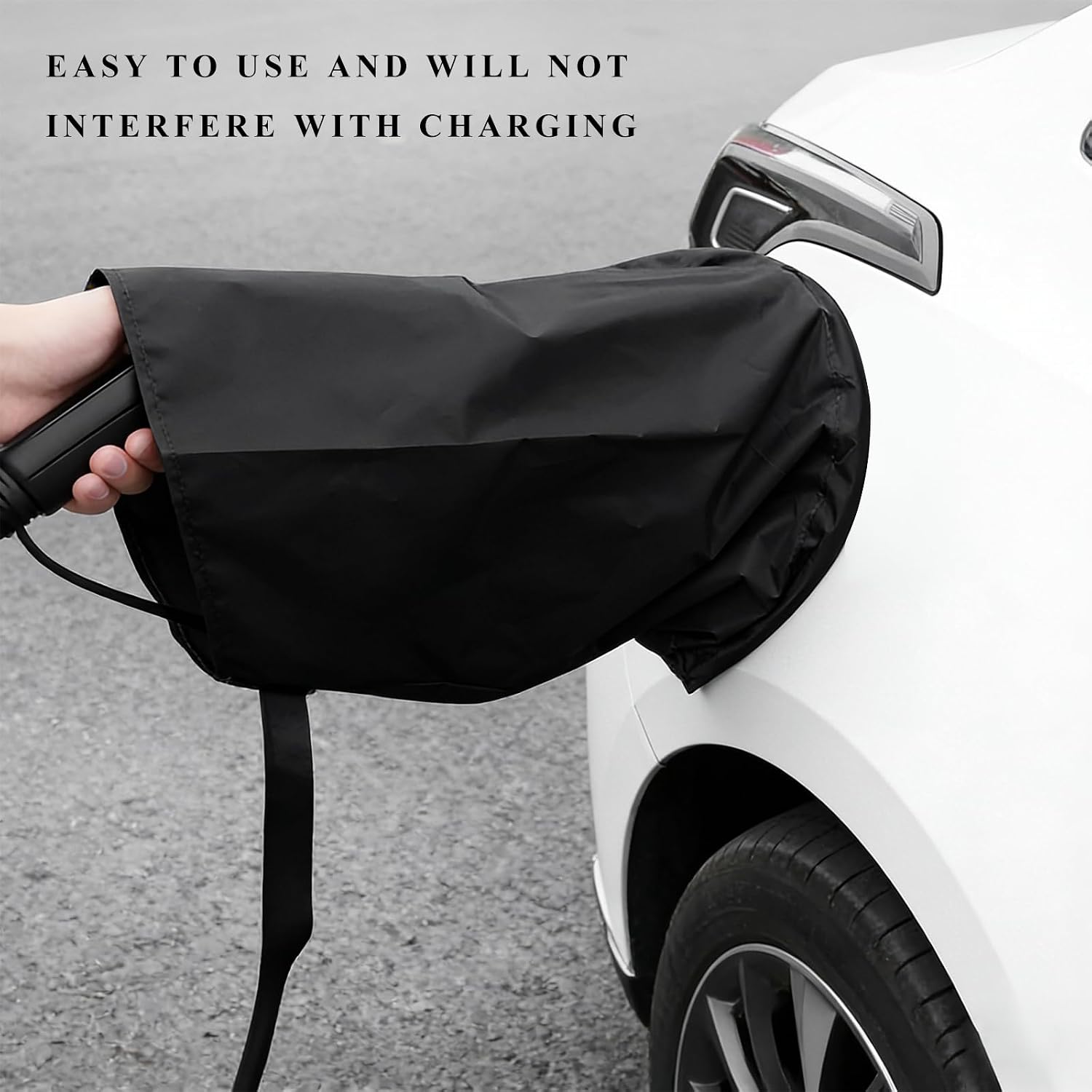 EV Charger Port Cover, Waterproof Charging Plug Protective Cover All-Weather Protection, Magnetic Double-Sided Charger Port Protector for Steel-Bodied Electric Vehicles
