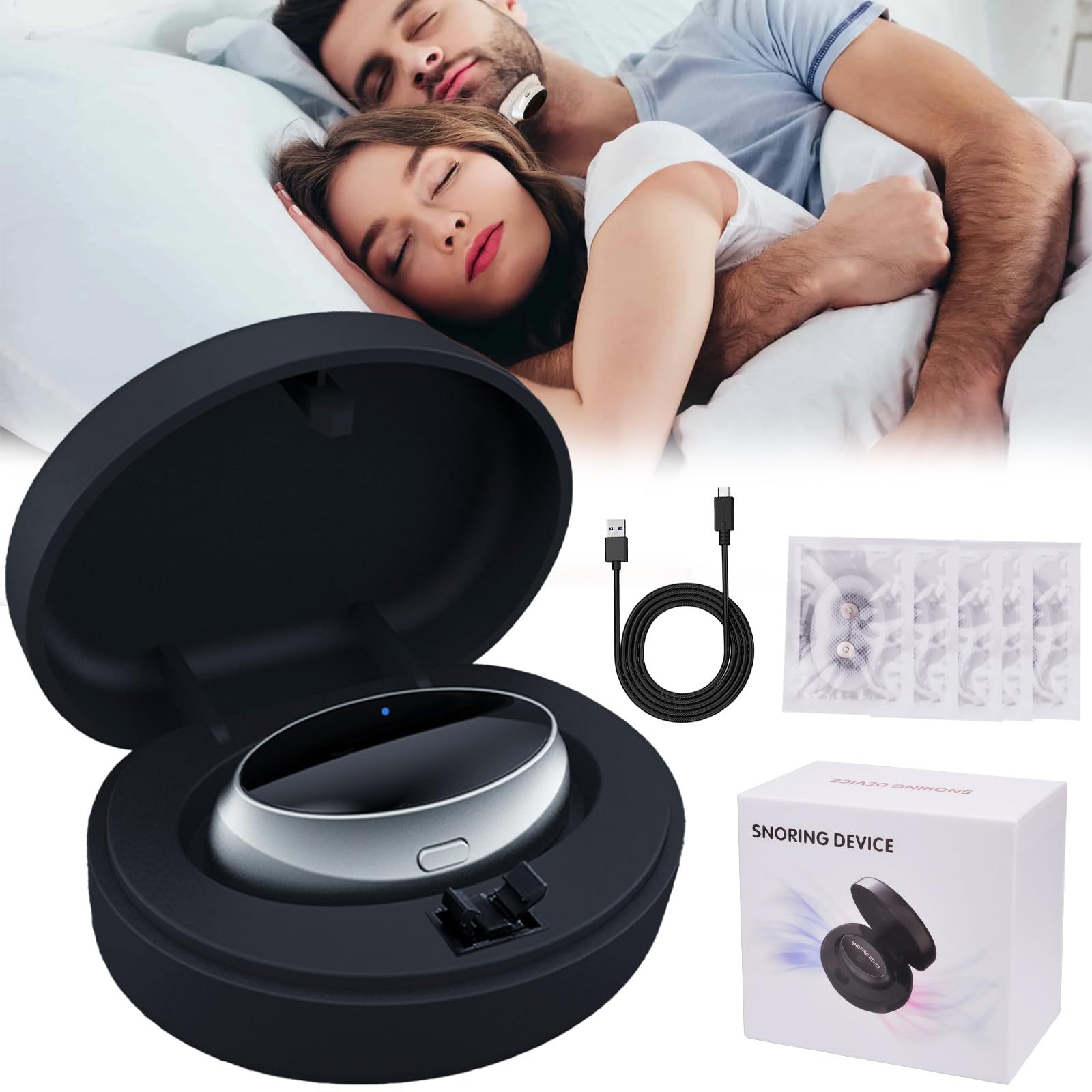 Anti Snoring Device, New Snoring Aids for Men and Women, Sleep Apnea Devices, Anti Mouthpiece, Sleep Apnea,Snore Mouth Guard, Comfortable and Effective Snore Stopper