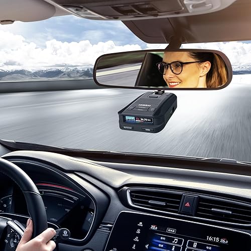 Miniatura 7 de xsaaczm Soporte para espejo retrovisor de montaje en radar, soporte de montaje de radar de espejo retrovisor de aluminio (para detector de radar