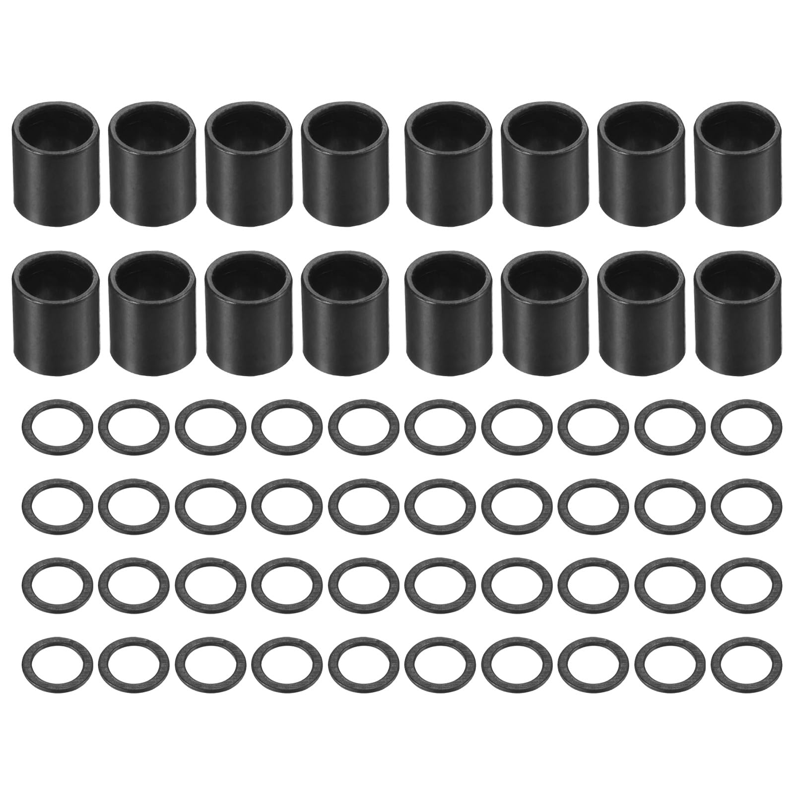 YOKIVE Skateboard Tool Kits, Bearing Spacers Skateboarding Speed Washer, Great for Skateboard Hardware Replace (Black)