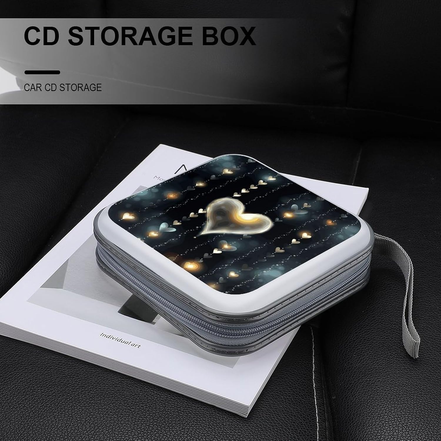 Glowing Love CD Case CD Storage Box DVD Sleeves