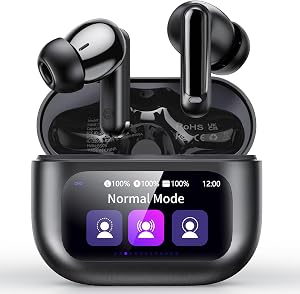 💎 73% MEGA DEAL! Touchscreen Bluetooth Kopfhörer, 2026 In Ear Kopfhörer Kabellos Bluetooth 5.4 mit ANC+ENC Noise Cancelling Mic, 48Std Spielzeit Tiefer Bass Earbud mit 5 EQ-Modi, IP7 Wasserdicht Ohrhörer Tiefschwarz
