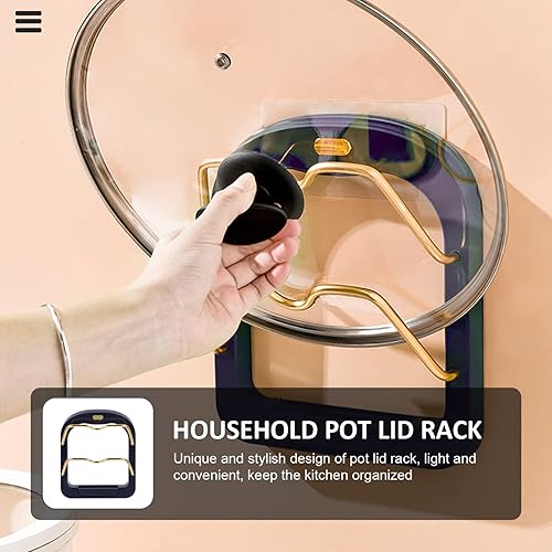 Miniatura 4 de Estante de tapa para ollas, organizador de tapas para cocina, hogar, soporte para tapa de olla reutilizable, organizador de tapa de olla para
