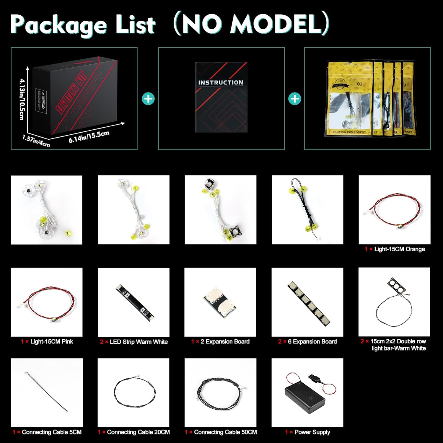 Light Compatible with Lego Castle Nocturnia 71486, Lighting Set Accessories Compatible with Lego 71486, No Models Only Light (Standard Version)