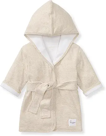 Burt's Bees Baby Hooded Robe Organic Terry Bathrobe for Newborns
