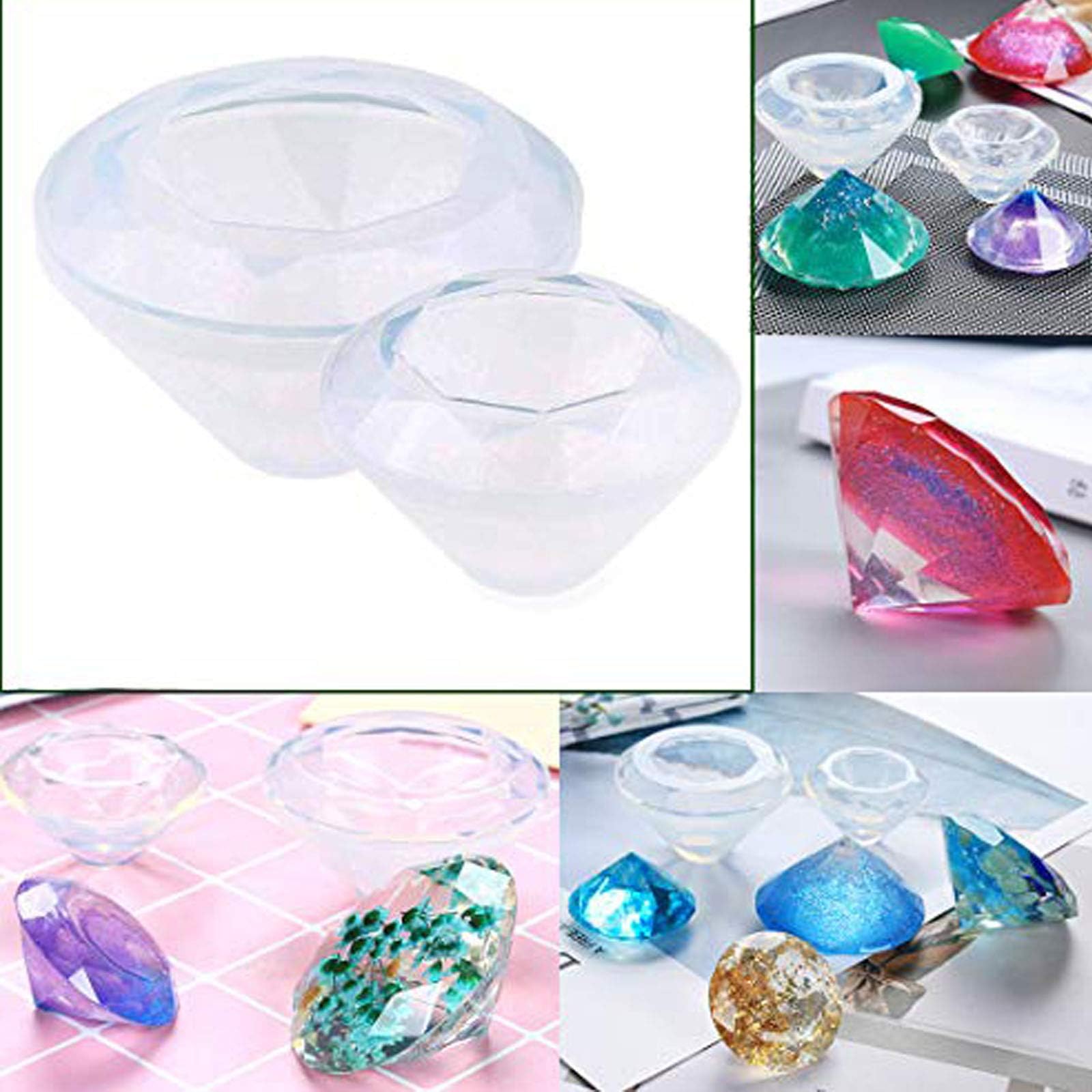 ARTSTORE Diamond Liquid Resin Molds for Polymer Clay,Crafting,Resin Epoxy,Jewelry Making
