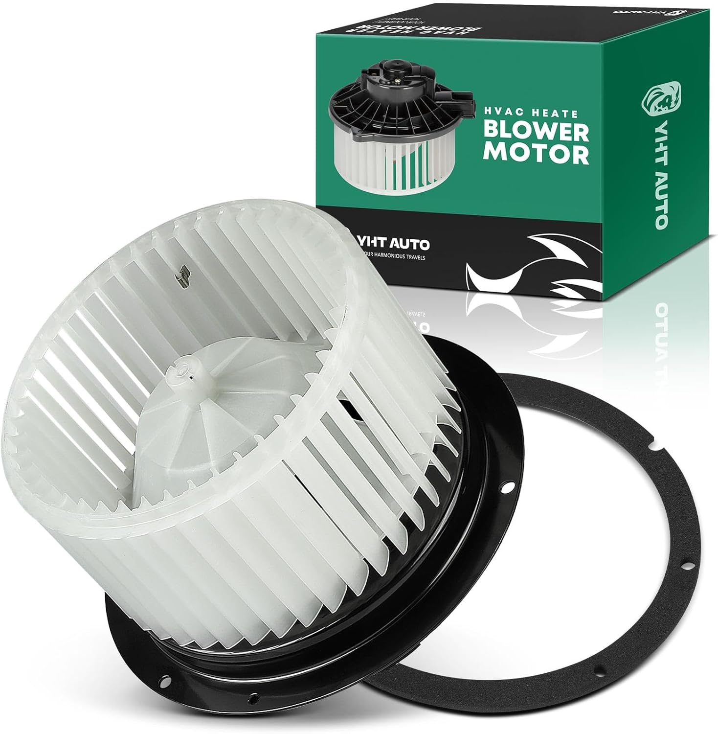 YHTAUTO AC Blower Motor with Fan Cage Assembly Replacement for 1999-2007 Ford F-250 F-350 F-450 F-550 Super Duty