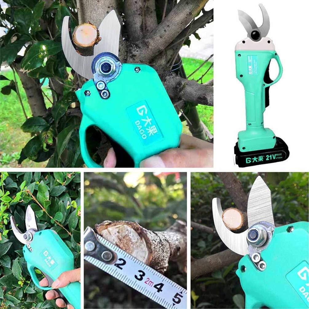 Electric Pruning Shears, 21V Rechargeable Pruning Shears Gardening Lithium Battery Pruning Shears