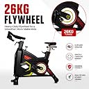 Energie Fitness Gym Bike with 26KG Flywheel, Heavy Duty Transformer Spinning bike for Home & Gym, Adjustable Seat & Handlebar Exercise cycle, Friction Resistance, Indoor Cycling Bike 200Kg Capacity (Black) gallery image