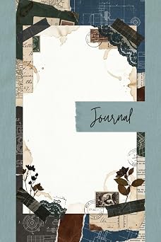 Vintage Industrial Blueprint Junk Journal Pages - 6x9 Leather & Blueprints Aesthetic Scrapbooking Paper - 100 Decorative Writing Sheets with Technical ... Antique Stamps and Dark Academia Ephemera