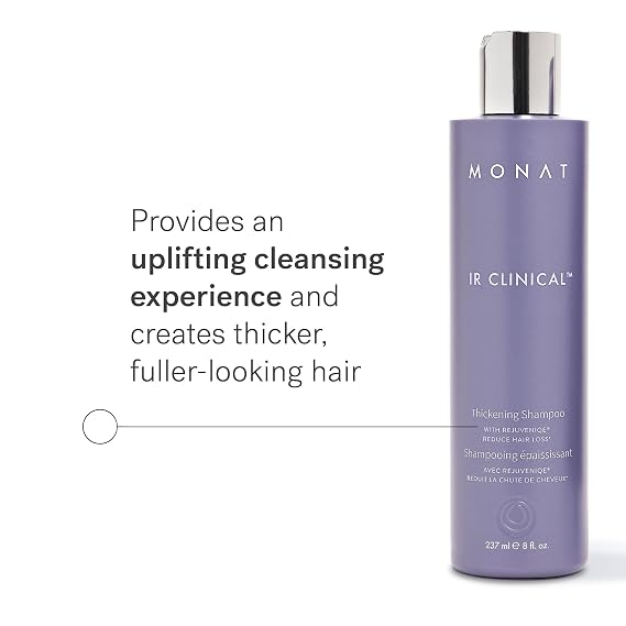 MONAT IR Clinical Thickening Shampoo Volumizing Shampoo for Dense, Thick Strands Thickening Solution Crafted from Powerful Blend of Natural Ingredients, With Rosemary & Mint And Pea Extract