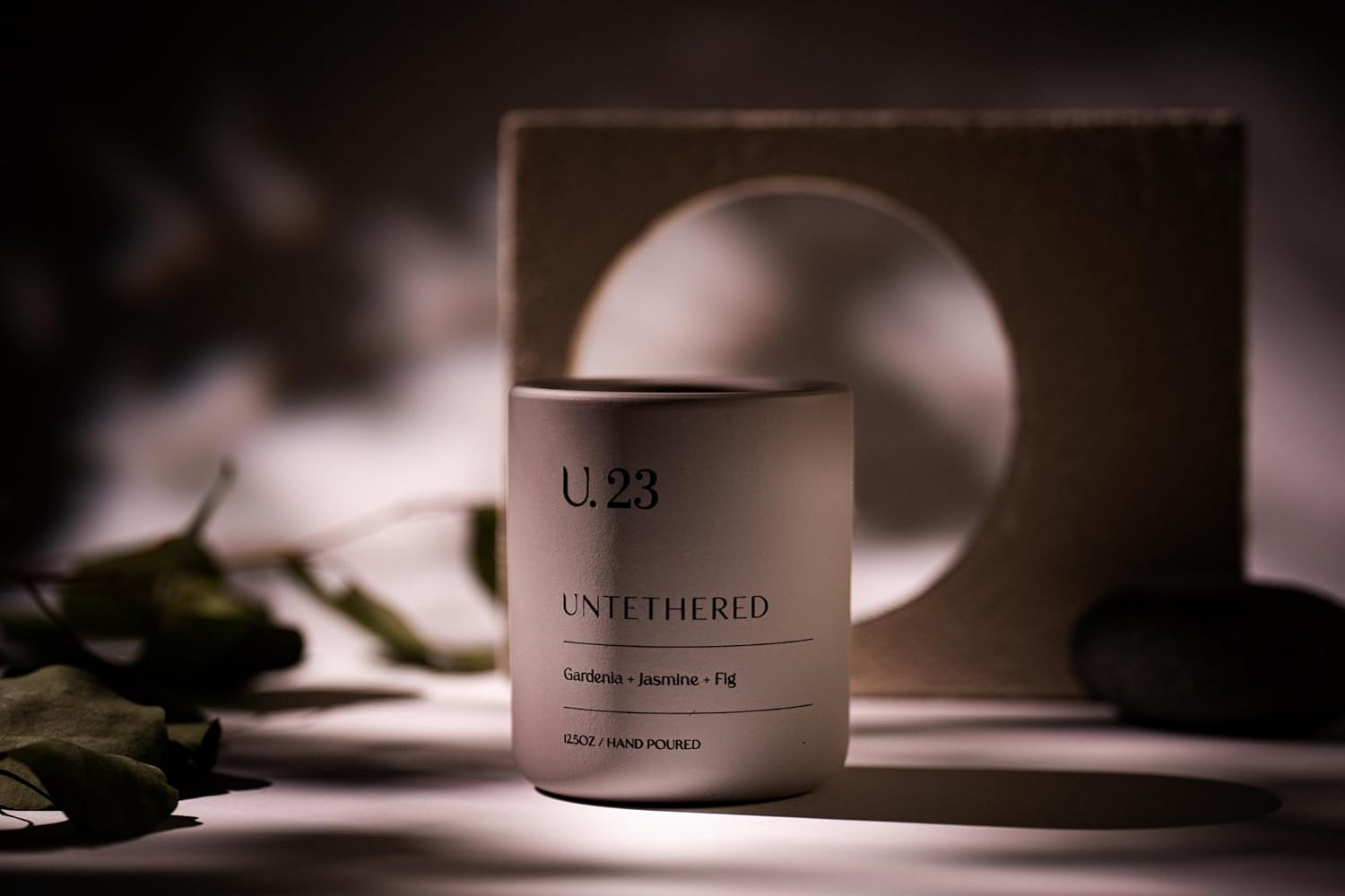 U.23 Luxury Scented Candle – Gardenia, Jasmine & Fig | Hand-Poured in USA with 100% Natural Coconut & Apricot Wax | Double Wick, Long-Lasting Aromatherapy Candle for Home, Gift & Relaxation (12.5 oz) - Image 4